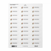 Watermeloen eten etiket (Full Sheet)