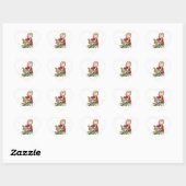 Watermeloen eten hart sticker (Vel)