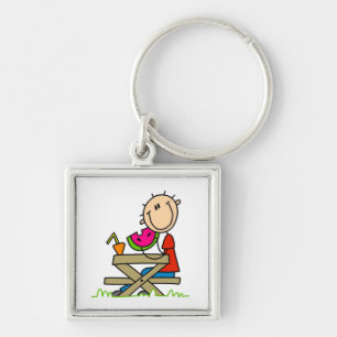 Watermeloen eten sleutelhanger