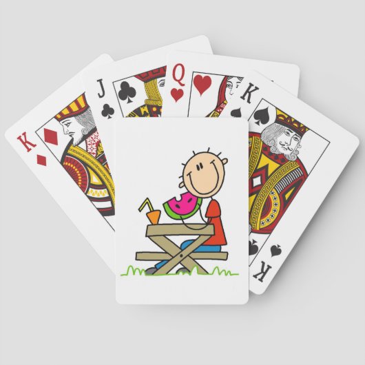 Watermeloen eten speelkaarten (Achterkant)