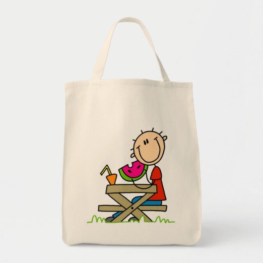 Watermeloen eten tote bag (Voorkant)