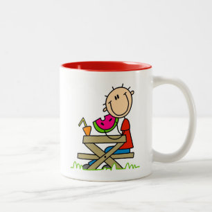 Watermeloen eten tweekleurige koffiemok