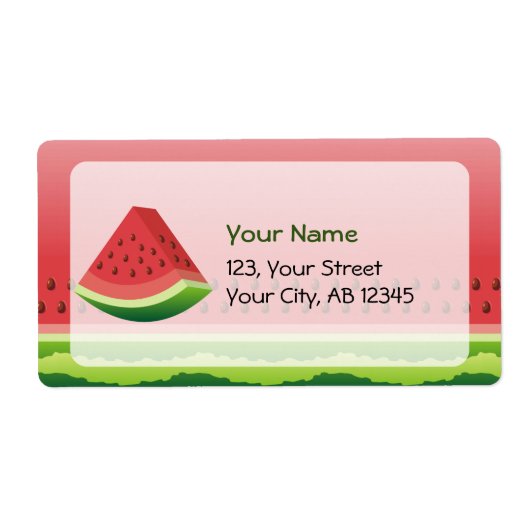 Watermeloen Etiket (Voorkant)
