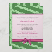 Watermeloen Fancy Quinceanera Kaart (Voorkant / Achterkant)