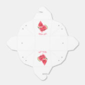 Watermeloen Favoriet Box - Aangepaste tekst Bedankdoosjes (Uitgevouwen)