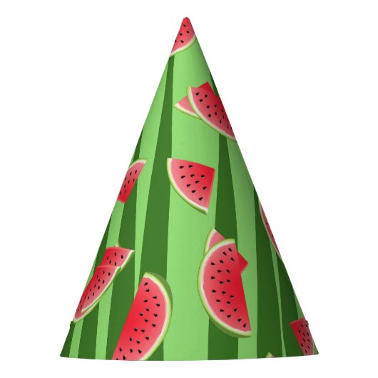 Watermeloen Feesthoedjes (Voorkant)
