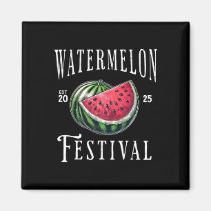Watermeloen Festival 2025 Meloen Vruchten Zomer Va Magneet
