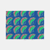 Watermeloen Fleece Deken (Voorkant (Horizontaal))