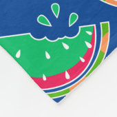 Watermeloen Fleece Deken (Hoek)