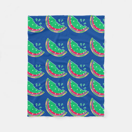 Watermeloen Fleece Deken (Voorkant)