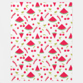 Watermeloen Fleece Deken (Voorkant)