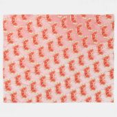 Watermeloen Fleece Deken (Voorkant (Horizontaal))