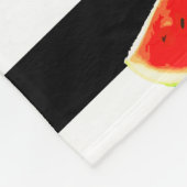 Watermeloen Fleece Deken (Hoek)