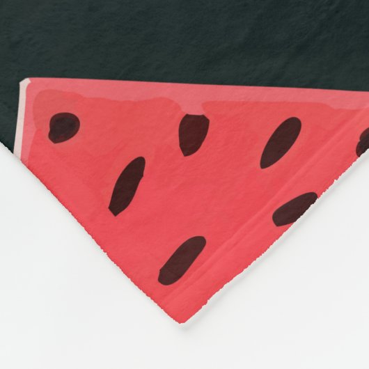 Watermeloen Fleece Deken (Hoek)