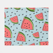 Watermeloen Fleece Deken (Voorkant (Horizontaal))