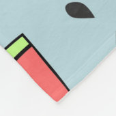 Watermeloen Fleece Deken (Hoek)