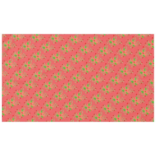 Watermeloen Floral Tafelkleed (Voorkant (Horizontaal))