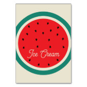 Watermeloen Food Tent Kaart (Voorkant)