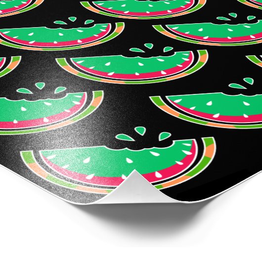 Watermeloen Foto Afdruk (Hoek)