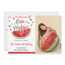 Watermeloen foto uitnodiging