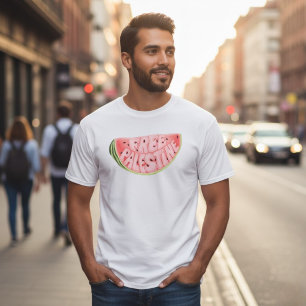 Watermeloen Free Palestina T-shirt