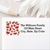 Watermeloen Fruit Adresetiketten Etiket (Insitu)