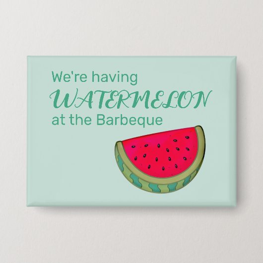 Watermeloen Fruit Collectie Knop Button (Voorkant)