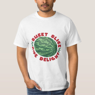 WATERMELOEN FRUIT FLAT SWEET SLICE RIPE DELIGHT T-SHIRT