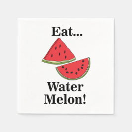 Watermeloen Fruit Grappig Tropisch Zomerfeest Servet