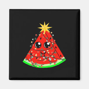 Watermeloen Fruit Hawaiaans Kerstmis Zomer Kerstmi Magneet