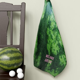 Watermeloen Fruit Rind Groene Golf Handdoek