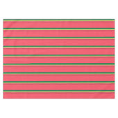 Watermeloen Fruit Roze en Groen Gestreept Tafelkleed (Voorkant (Horizontaal))