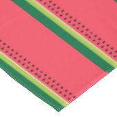 Watermeloen Fruit Roze en Groen Gestreept Tafelkleed (Gekanteld)