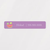 Watermeloen Fruit School Klas Lunch Naam Nummer Labels (Design 1)