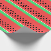 Watermeloen fruit slice zomer cadeaupapier (Hoek)