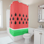 Watermeloen fruit slice zomer douchegordijn (In situ)