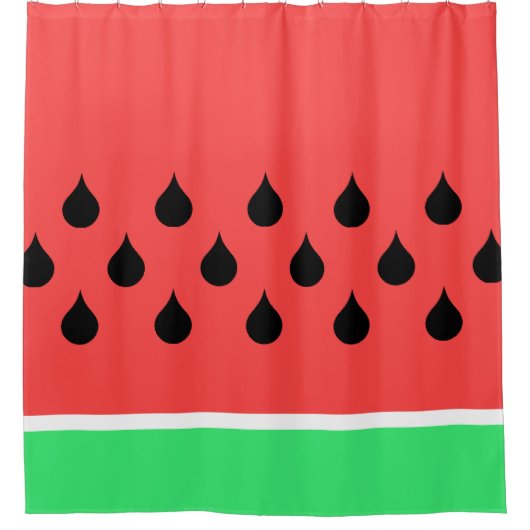 Watermeloen fruit slice zomer douchegordijn (Voorkant)