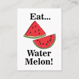 Watermeloen Fruit Tropisch Voedingsdeskundige Visitekaartje