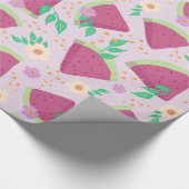 Watermeloen fruit zomer voedsel cadeaupapier (Hoek)