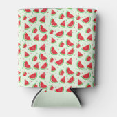 Watermeloen fruitpatroon Melon Summertime Green Blikjeskoeler (Voorkant)