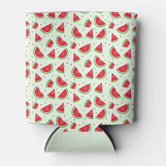Watermeloen fruitpatroon Melon Summertime Green Blikjeskoeler (Voorkant)