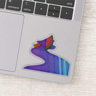 Watermeloen Galaxy Sticker