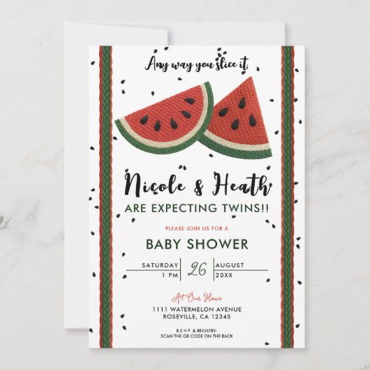 Watermeloen garen Elke manier waarop je snijd het  Kaart (Voorkant)