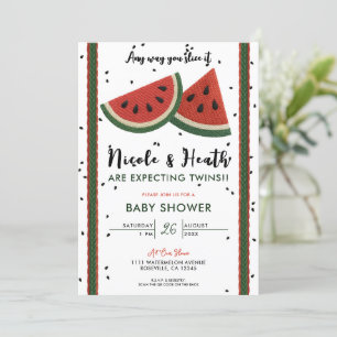 Watermeloen garen Hoe je het ook wendt Baby Shower Kaart