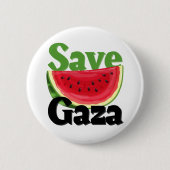 Watermeloen Gaza Palestina Ronde Button 5,7 Cm (Voorkant)
