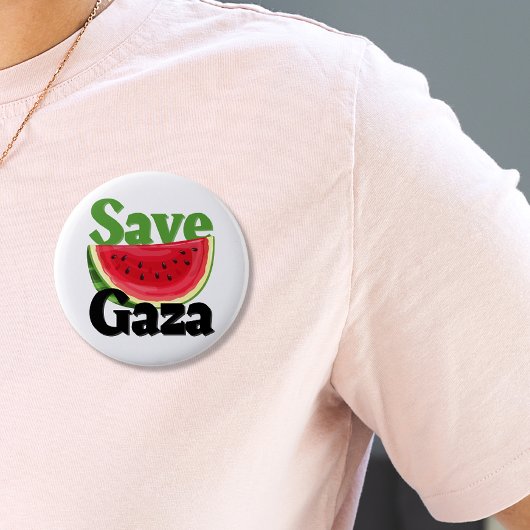Watermeloen Gaza Palestina Ronde Button 5,7 Cm