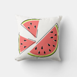 Watermeloen Geel rugplein Kussen