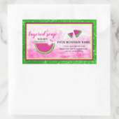 Watermeloen gelaagde zeep sticker (Tas)