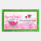 Watermeloen gelaagde zeep sticker (Voorkant)