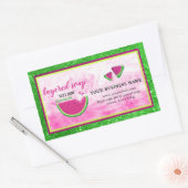 Watermeloen gelaagde zeep sticker (Envelop)